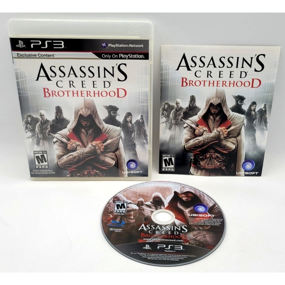Assassin's Creed Brotherhood PS3 PlayStation 3 CIB COMPLETE IN BOX